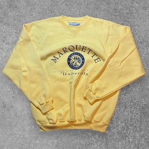 Light Yellow Marquette Crewneck XL